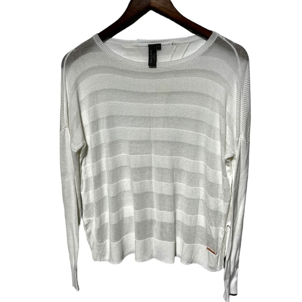 Women's Sweaty Betty White Open Back Sweater Size Small